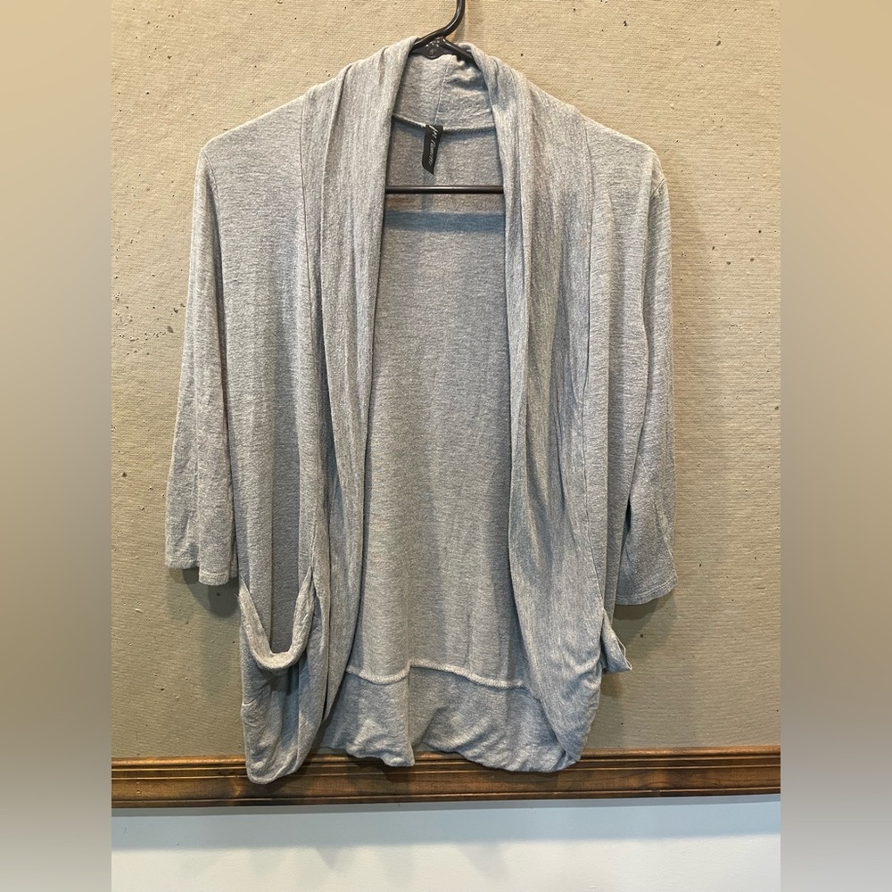 Gray cardigan